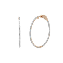 Load image into Gallery viewer, Circled Wisp Diamond Earrings
