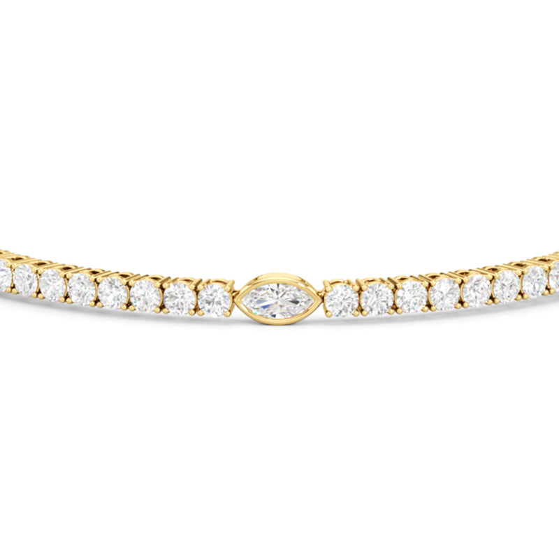 Marquise Station Tennis Bracelet