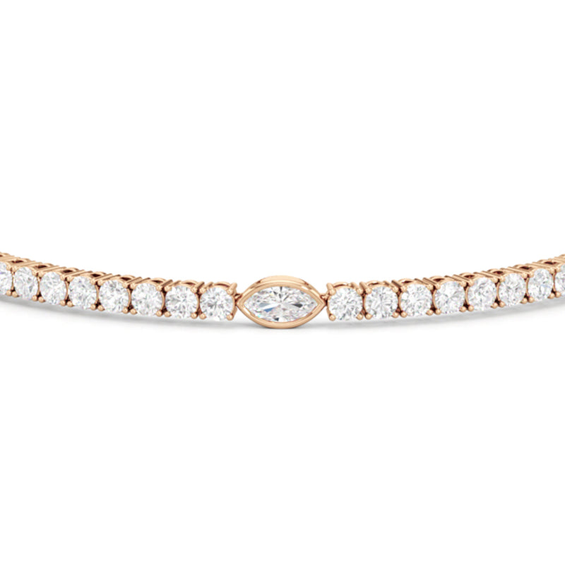 Marquise Station Tennis Bracelet