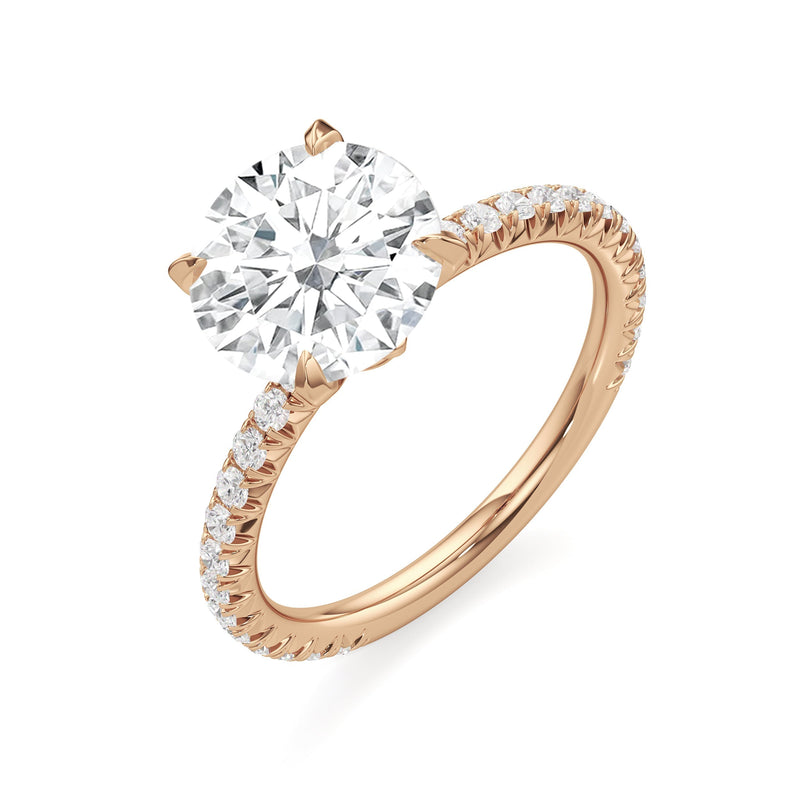 The W Pavé Engagement Ring
