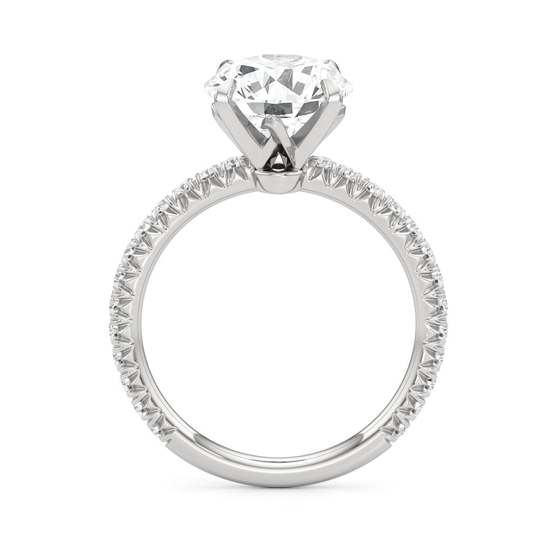 The W Pavé Engagement Ring
