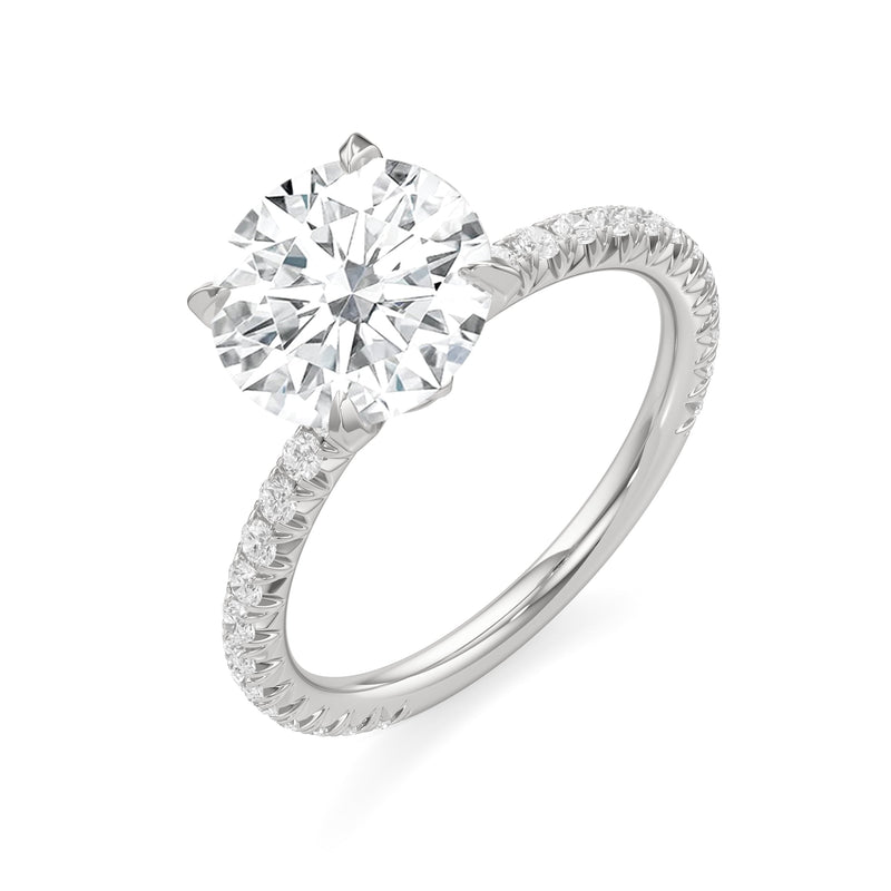 The W Pavé Engagement Ring