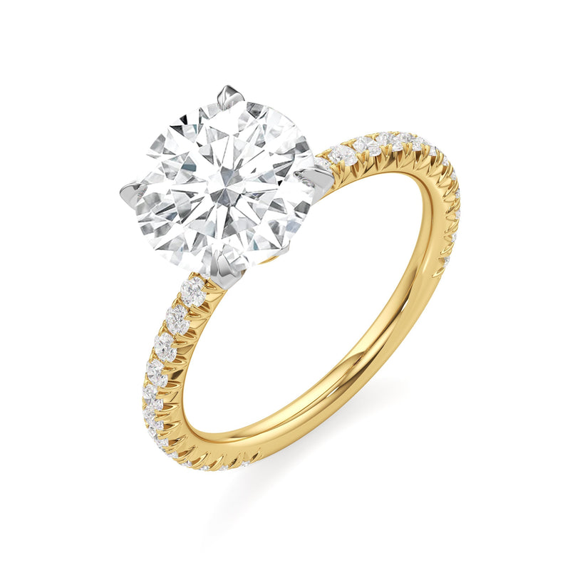 The W Pavé Engagement Ring