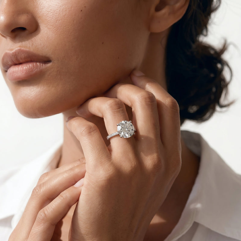 The W Pavé Engagement Ring