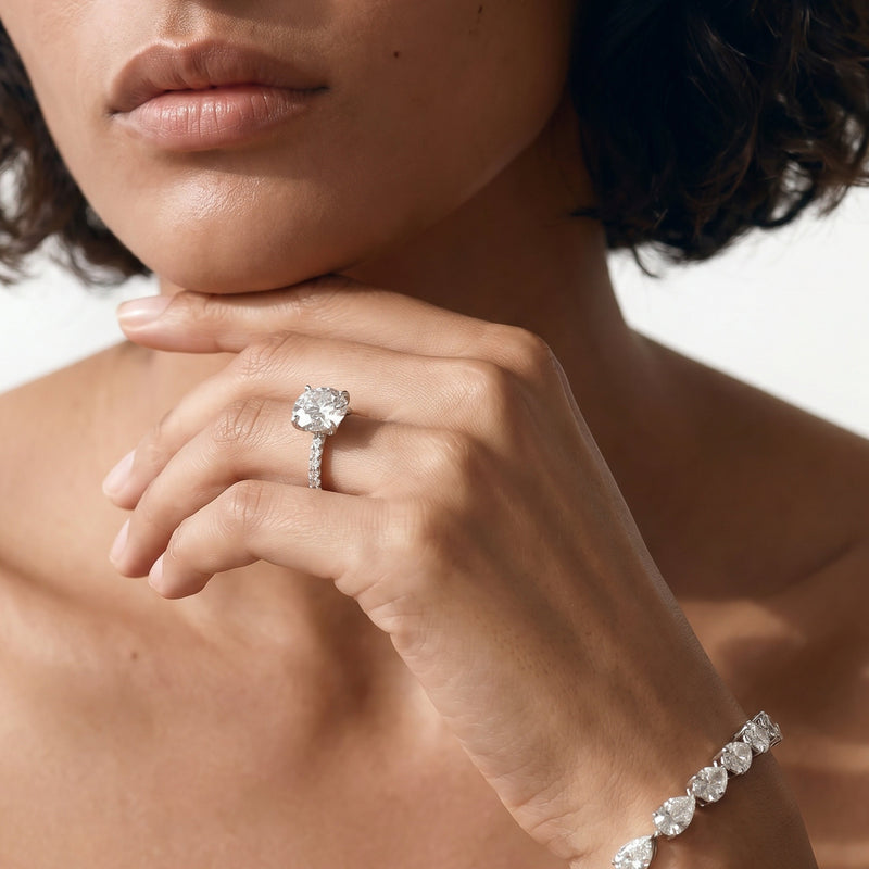 The W Pavé Engagement Ring