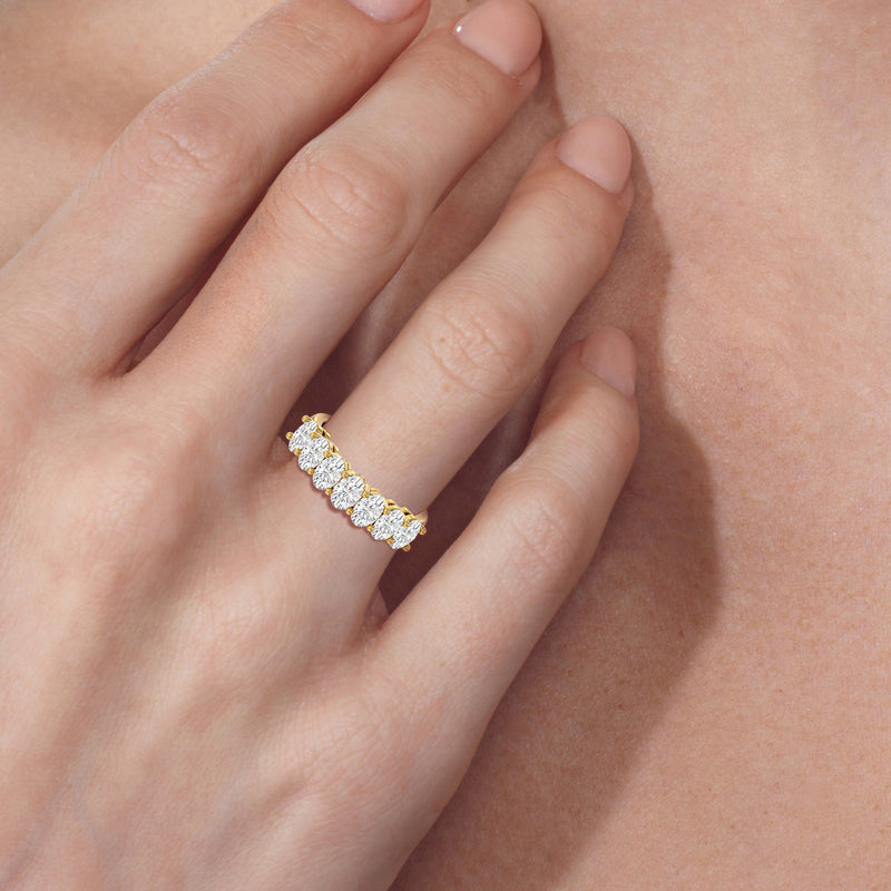 Seven Stone Oval Cut Diamond Ring