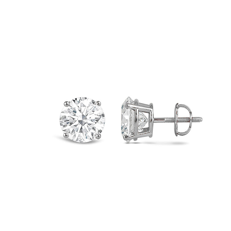 Premium Round Diamond Four Prong Studs (E+ VS+)