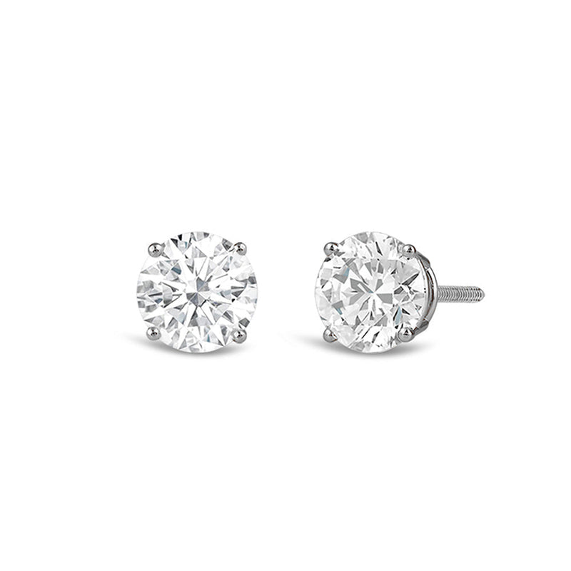Premium Round Diamond Four Prong Studs (E+ VS+)