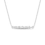 Mixed Fancy Shape Lab Created Diamond Bar Necklace