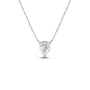 3 Prong Point Down Lab Created Diamond Pear Drop Solitaire Necklace