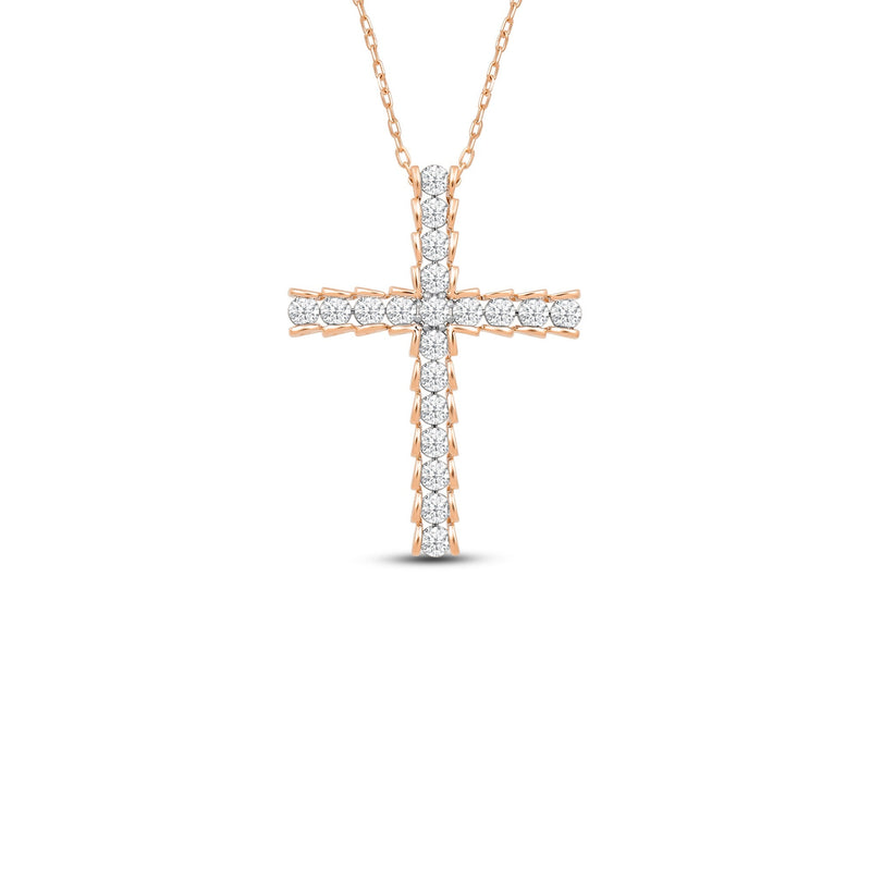 Big Cross Diamond Necklace