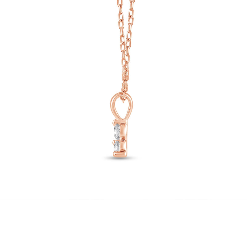 Lab Diamond Three Stone Cluster Pendant
