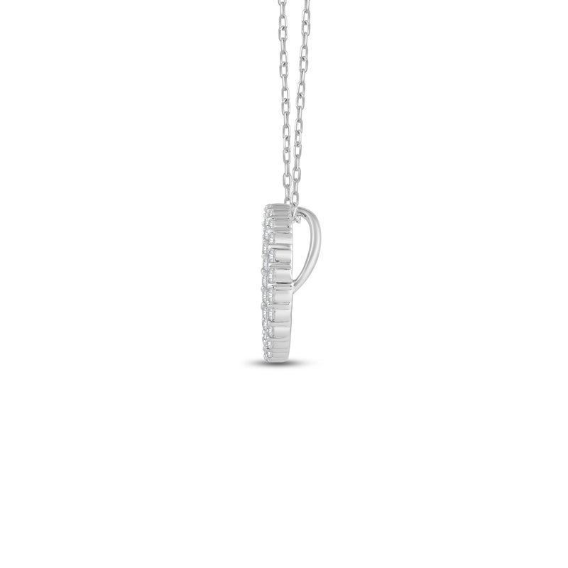 Lab Diamond Circle Pendant