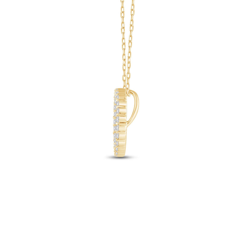 Lab Diamond Circle Pendant