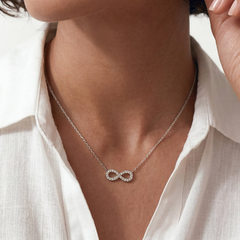 Lab Diamond Infinity Pendant