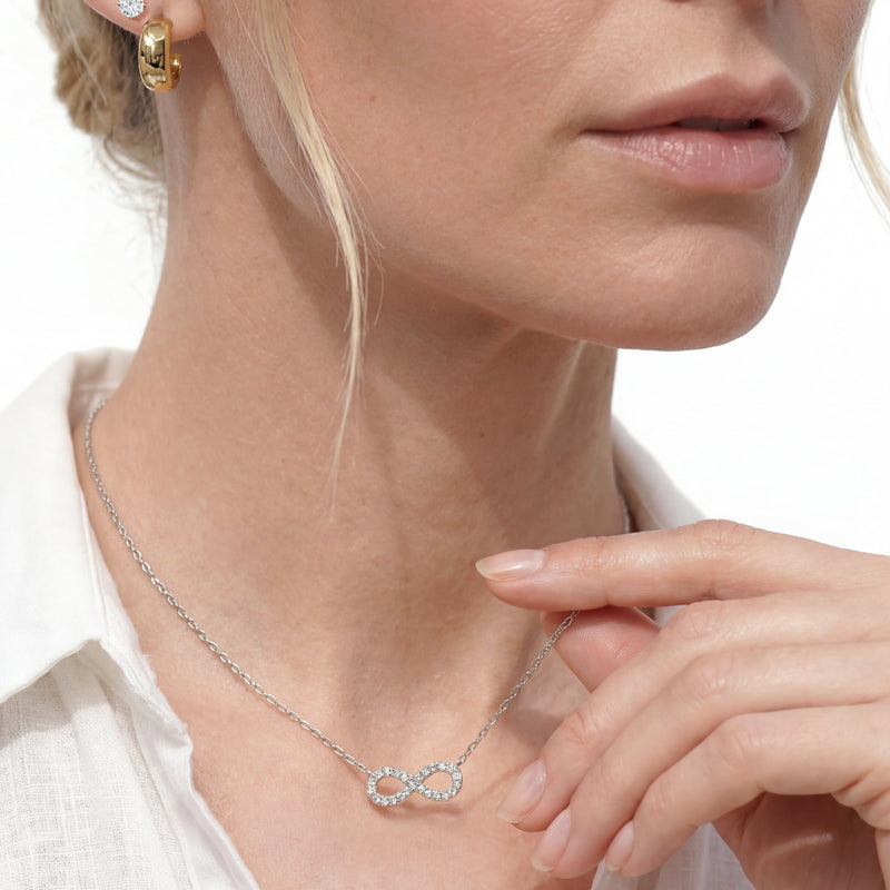 Lab Diamond Infinity Pendant