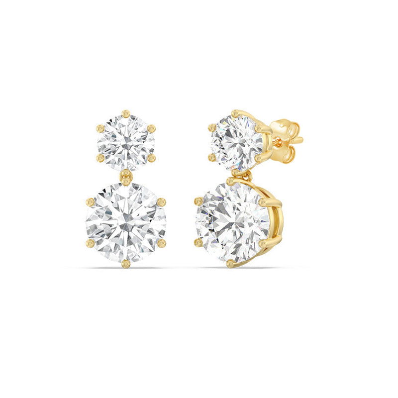 Diamond Duo Stud Earrings
