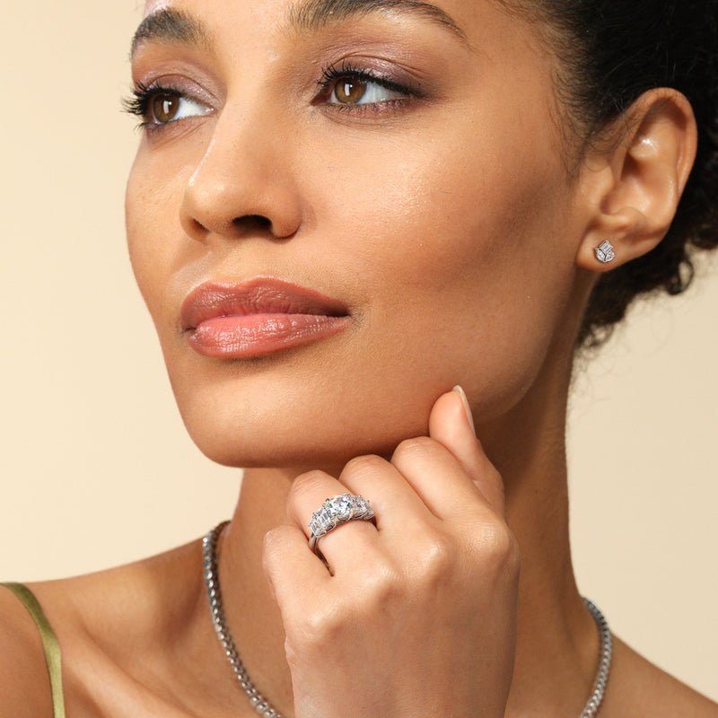 Trilogy Melody Stud Earrings