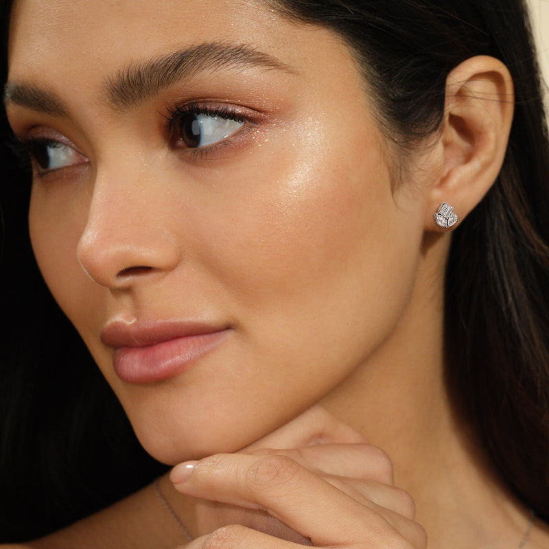 Trilogy Melody Stud Earrings