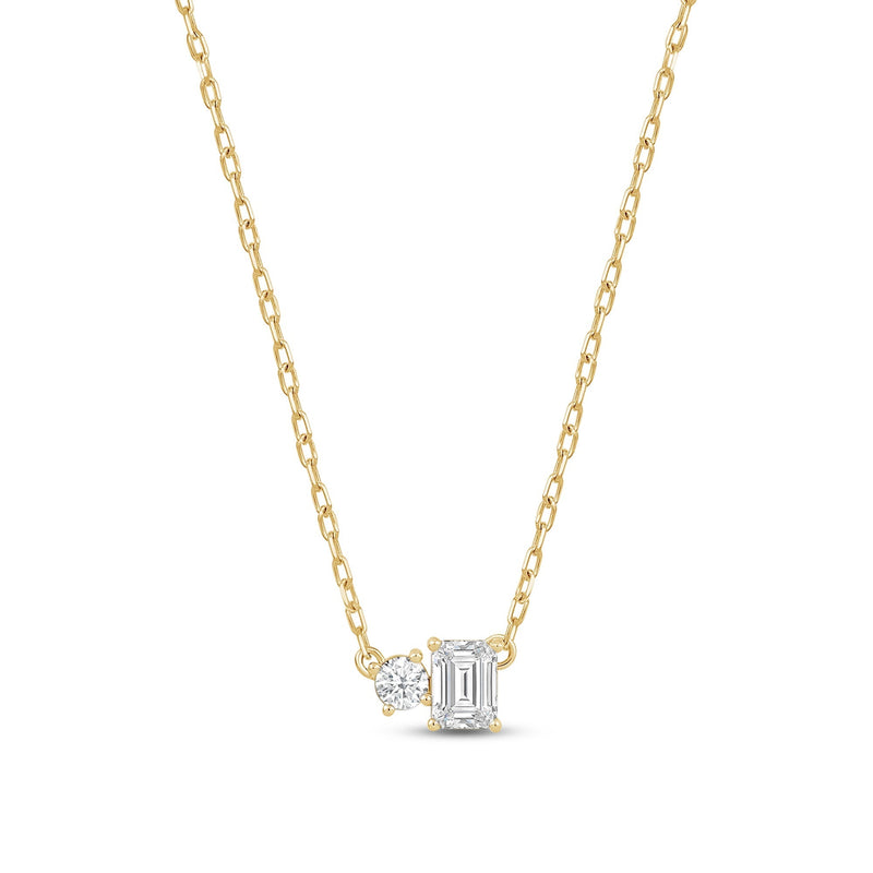 Duet Emerald Necklace