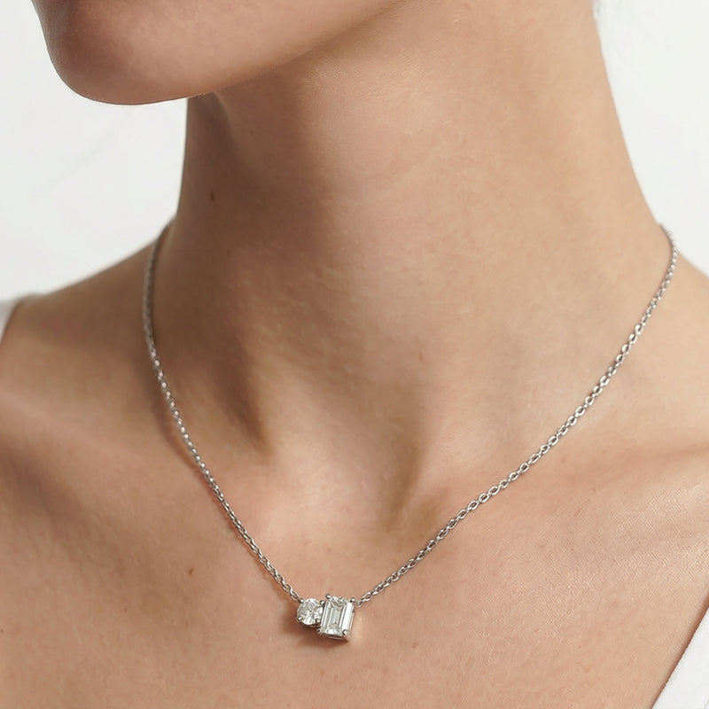 Duet Emerald Necklace