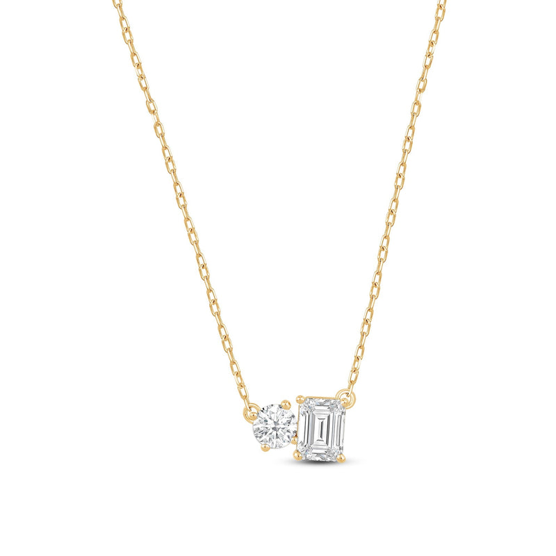 Duet Emerald Necklace