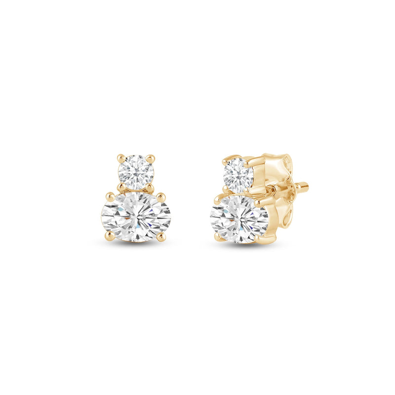 Duet Oval Earrings