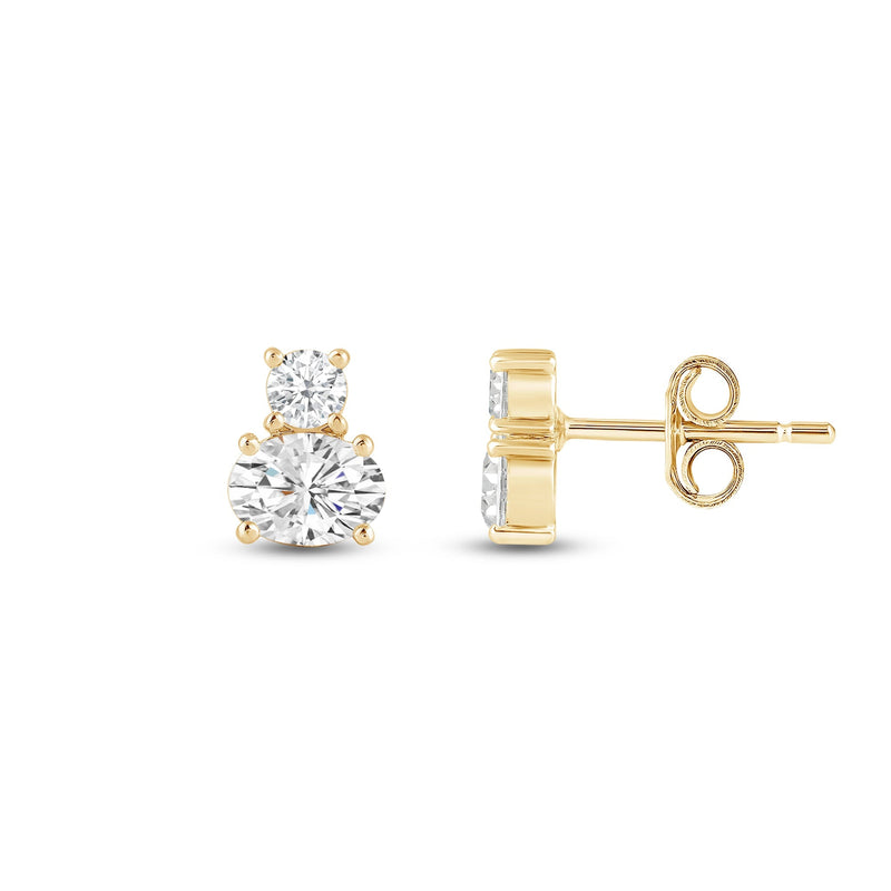 Duet Oval Earrings