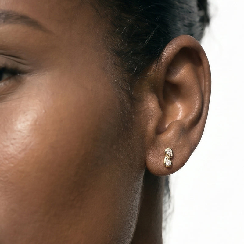Pear Duet Flatback Studs
