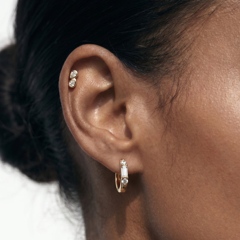 Pear Duet Flatback Studs