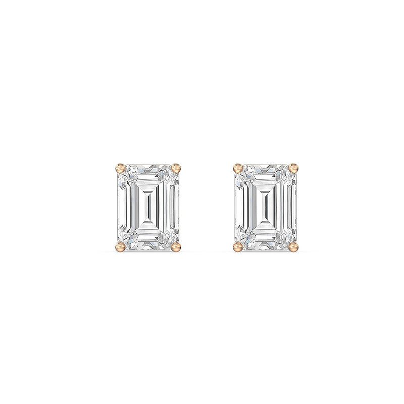 Classic Emerald Stud Earrings (F/G VS+)