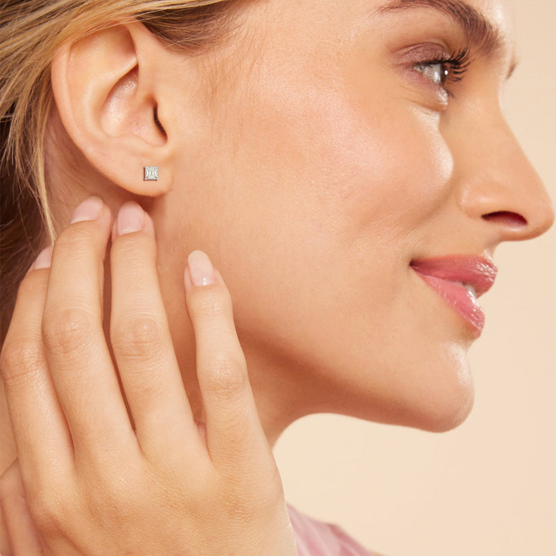 Classic Asscher Stud Earrings