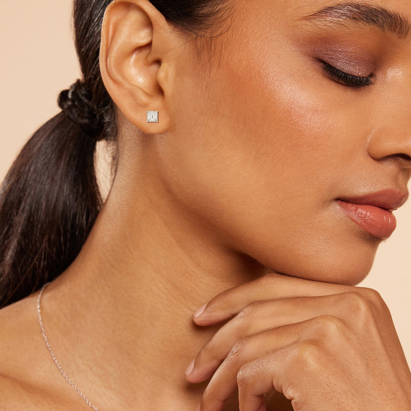Classic Asscher Stud Earrings
