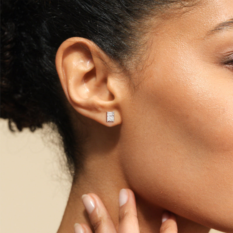 Classic Radiant Stud Earrings