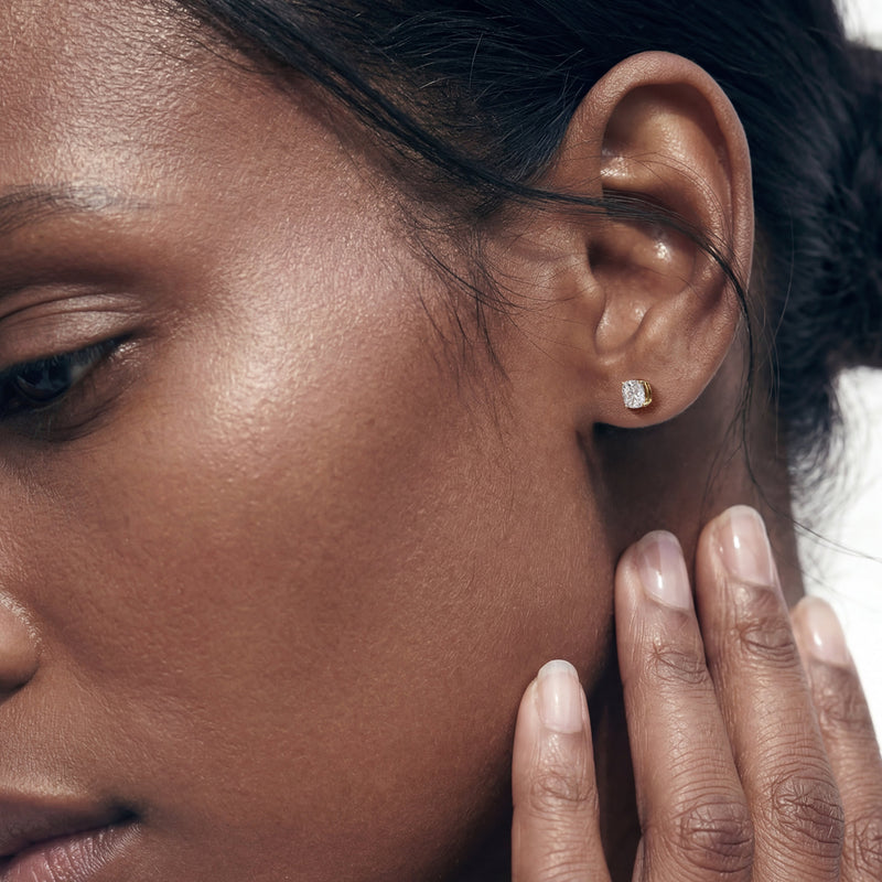 Classic Cushion Stud Earrings