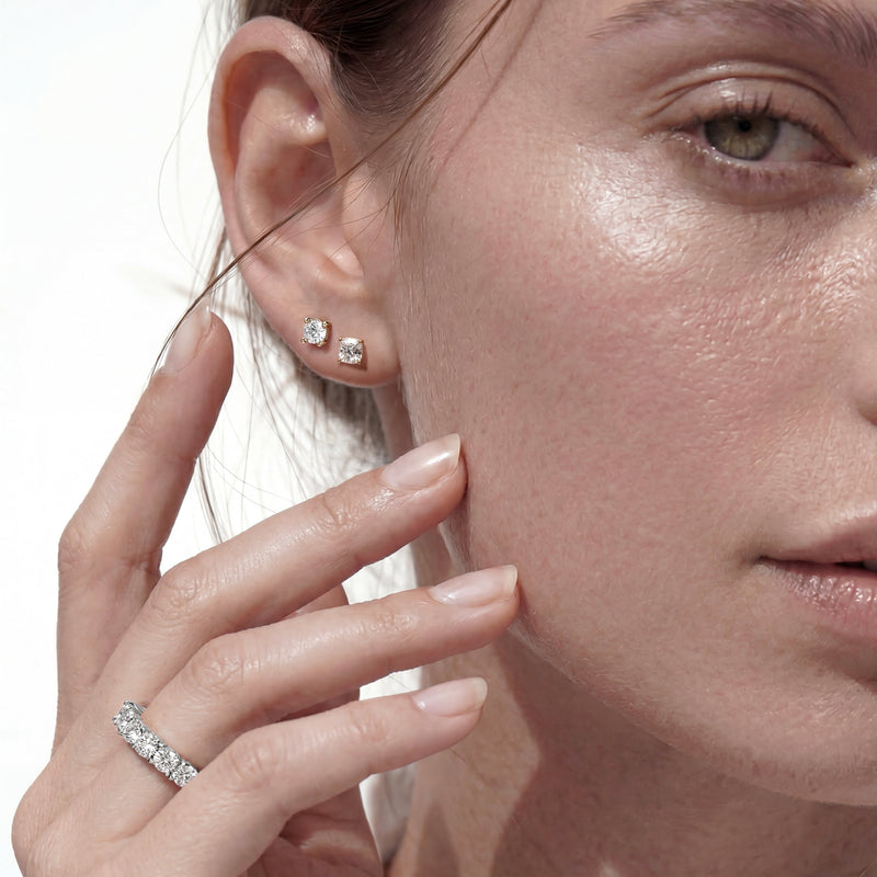 Classic Cushion Stud Earrings