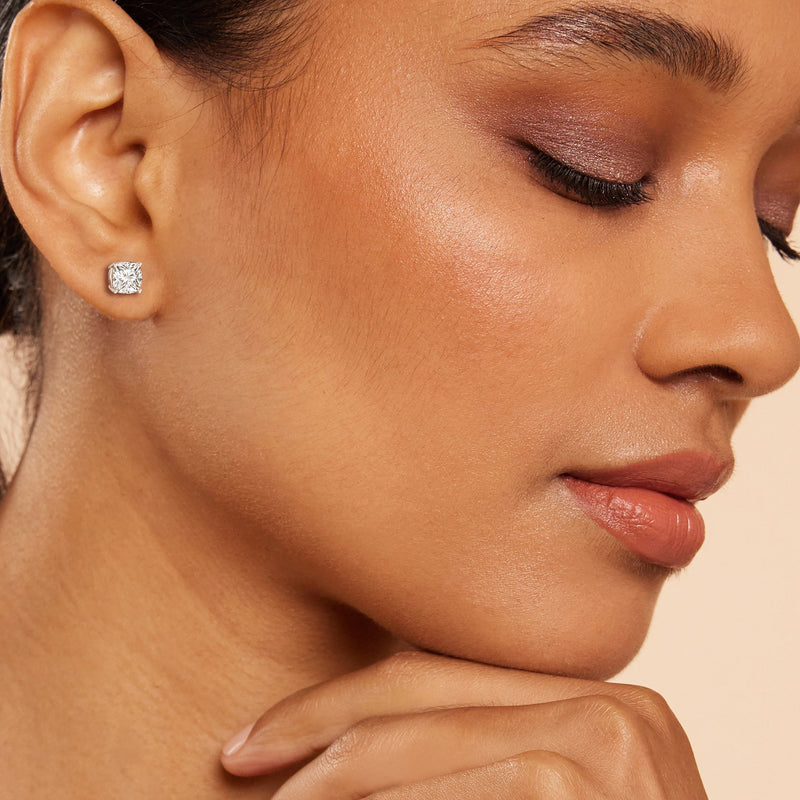 Classic Cushion Stud Earrings