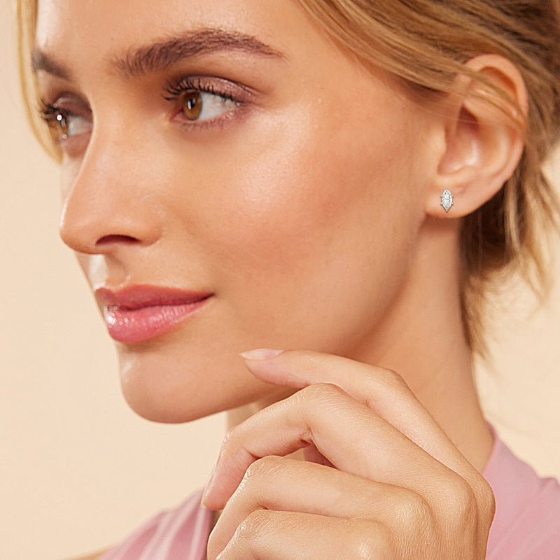 Classic Marquise Stud Earrings