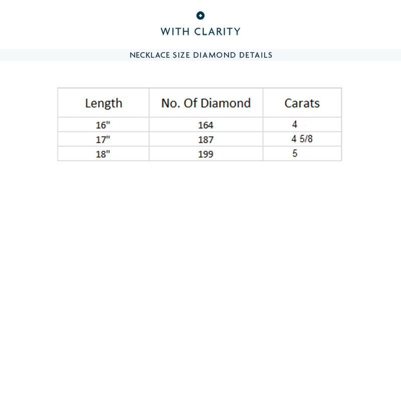 Classic Three Prong Diamond Tennis Necklace