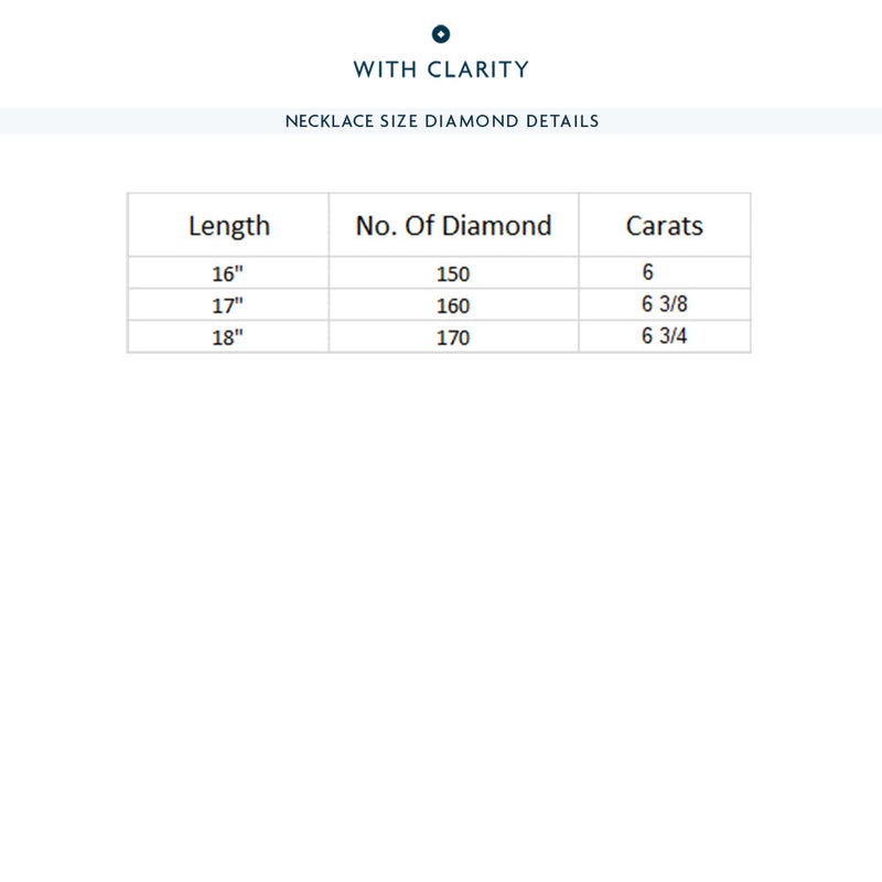 Classic Three Prong Diamond Tennis Necklace