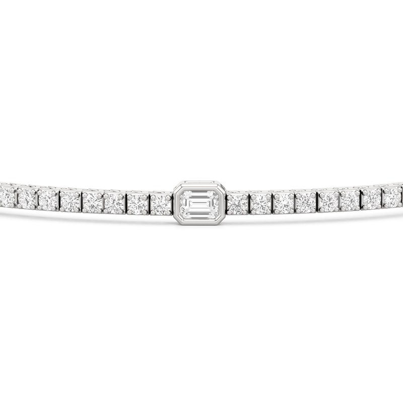Emerald Station Tennis Bracelet