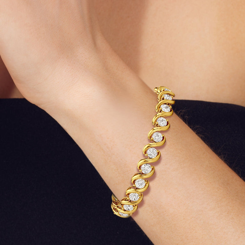 Spiral Tennis Bracelet