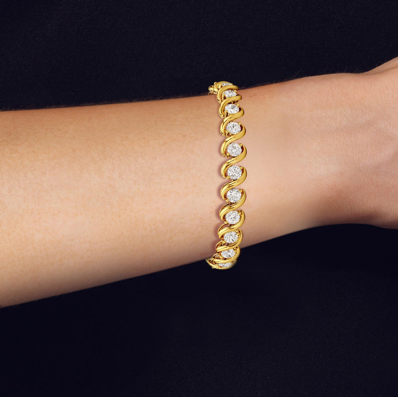 Spiral Tennis Bracelet