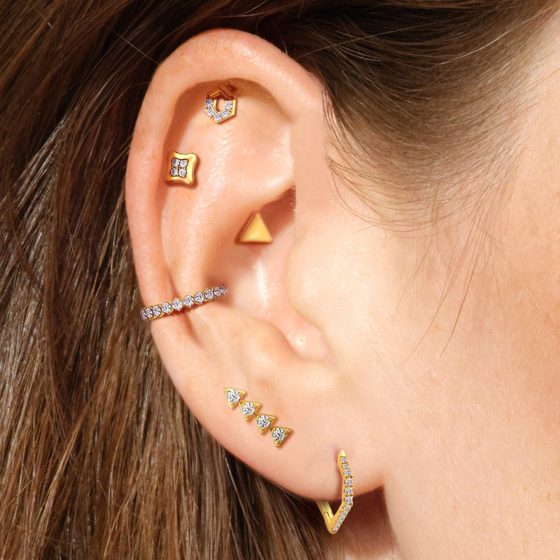 Triangle Flatback Studs