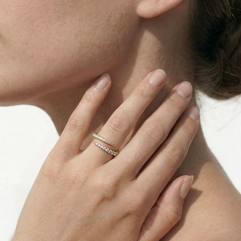 The Abigail Cross Over Ring