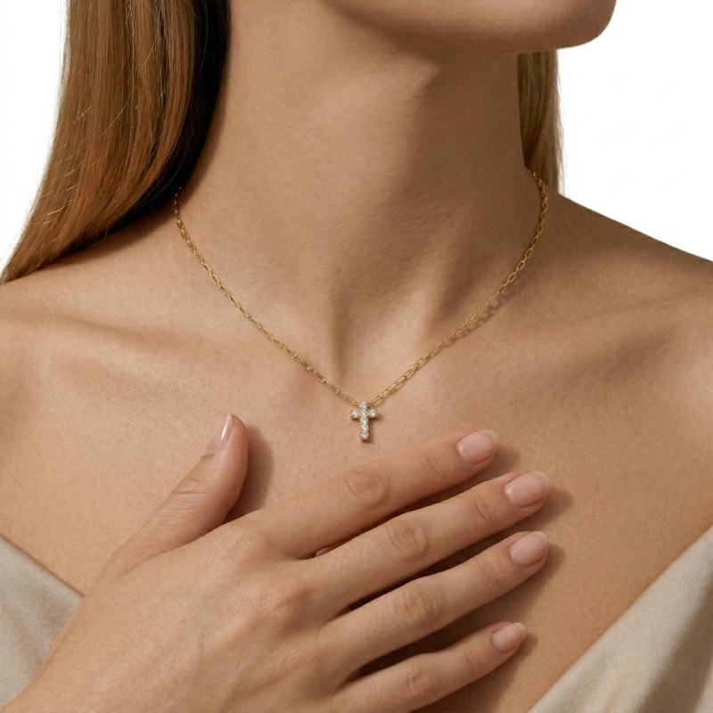 The Elizabeth Cross Necklace
