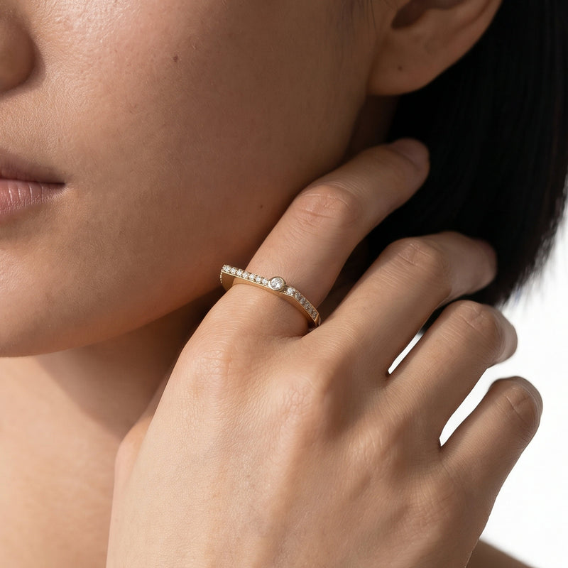 The Scottie Round Stacker Ring