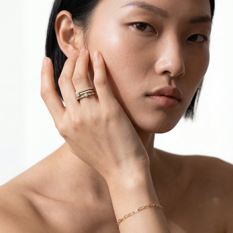 The Scottie Round Stacker Ring
