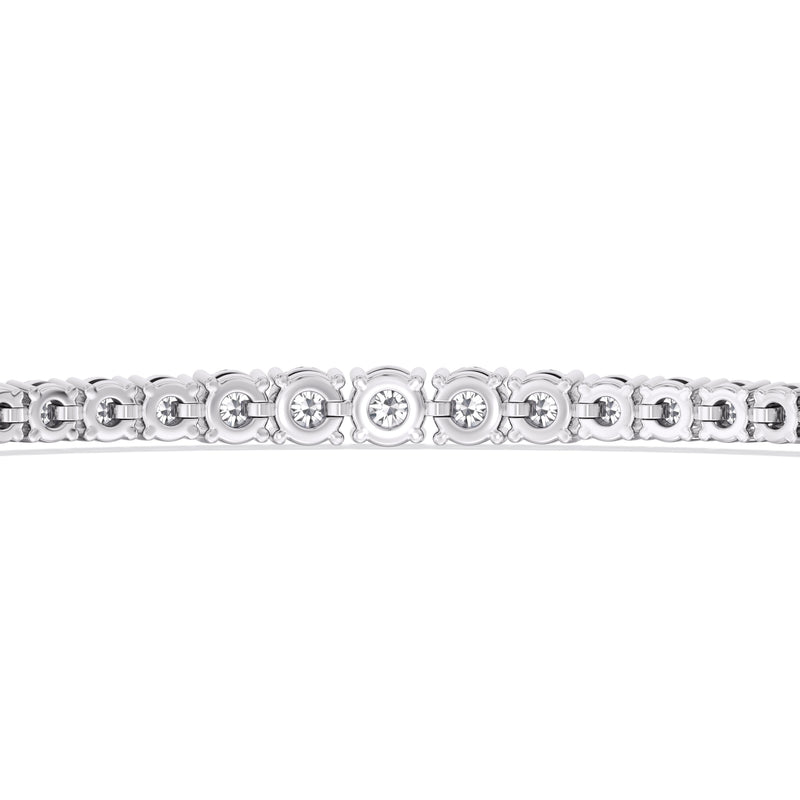 Graduating Tennis Lab Created Diamond Bolo Bracelet
