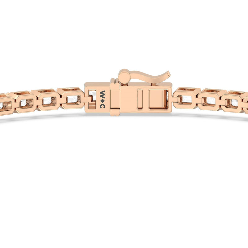 East-West Emerald Tennis Bracelet